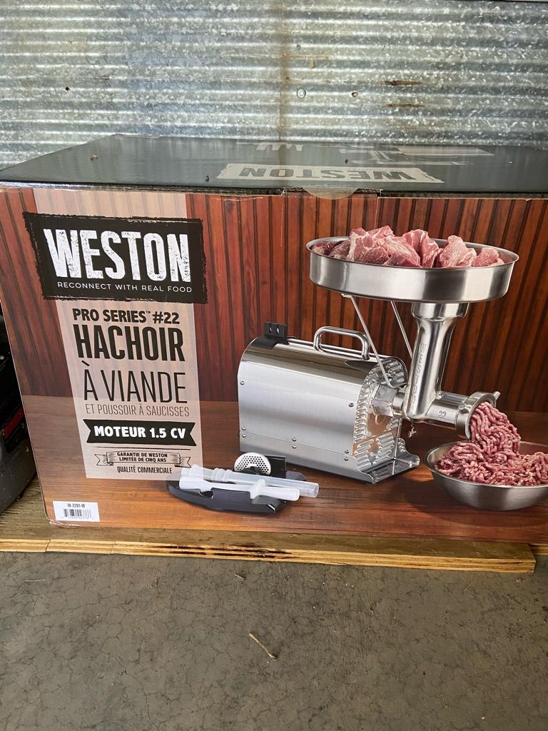 Weston Pro Series #22 Meat Grinder - 1.5 HP